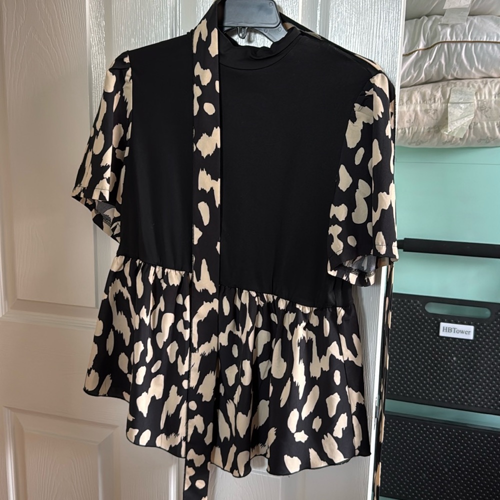 Leopard cheetah blouse